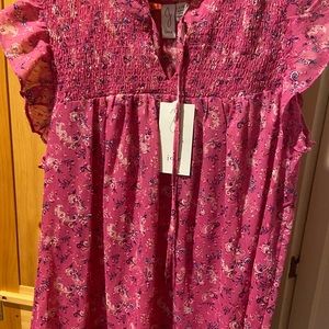 NWT Joie size large pink blouse top